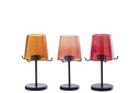 Tealight Holder Glass Orange/Red Assortment
