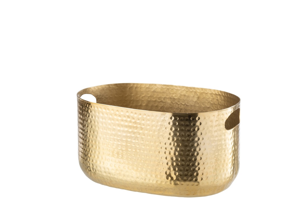 Seau à Champagne Motif Aluminium Doré