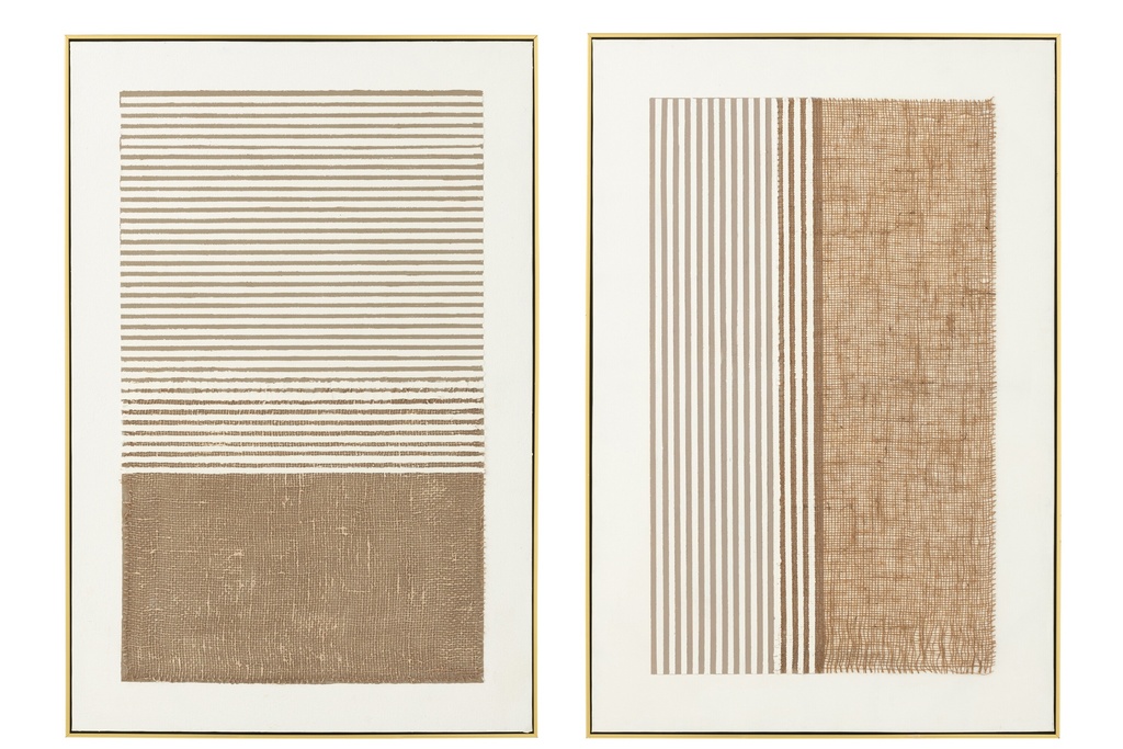 Painting Lame Acrylic Ecru/Taupe Assortment