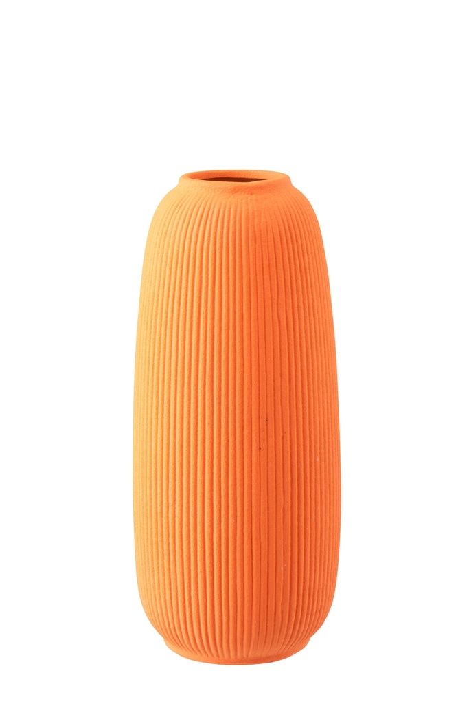 Vase Ruby Dots Stoneware Orange