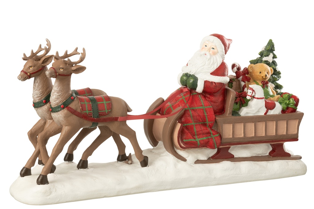 Santa Claus Sled + Deer