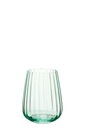 Drinking Glass Ribbed Glass Green