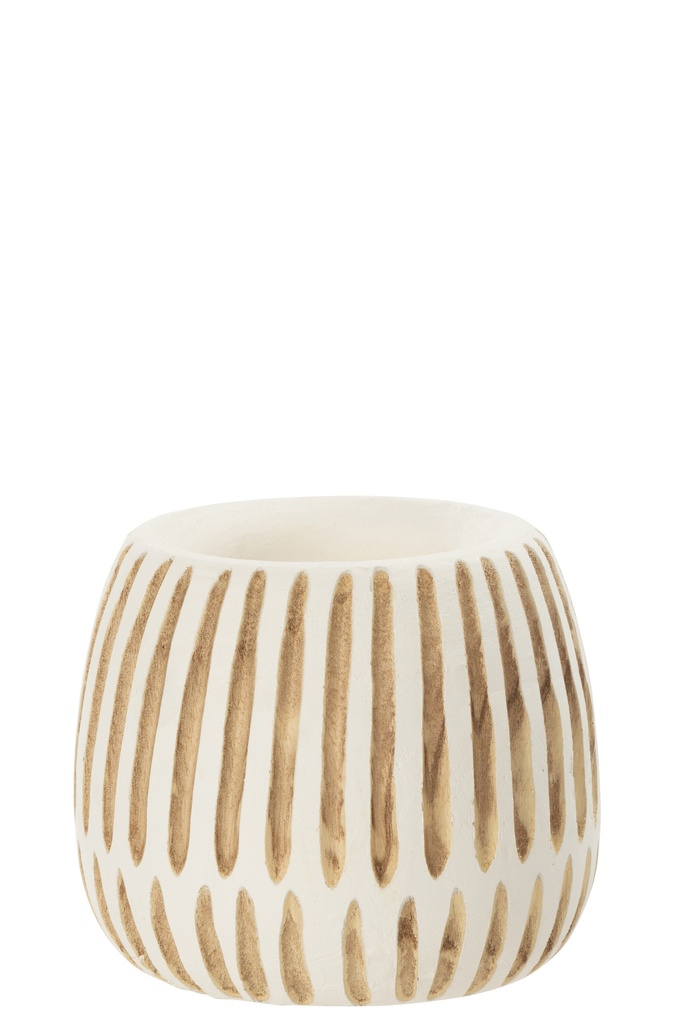 [31344] Pot Ying Wood Blanc Moyen