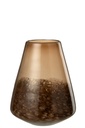 Vase Cone Glass Dark Brown