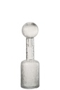 Bottle Decorative Relief Glass Transparent