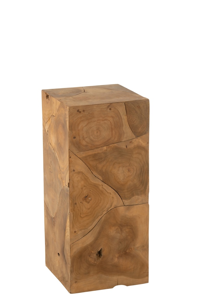 Pedestal Puzzle Teak Wood Natural