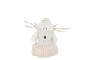 Reindeer Fur Hat Polyester White/Ecru