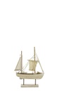 Boat Decorative Whitewash MDF/Rope Natural