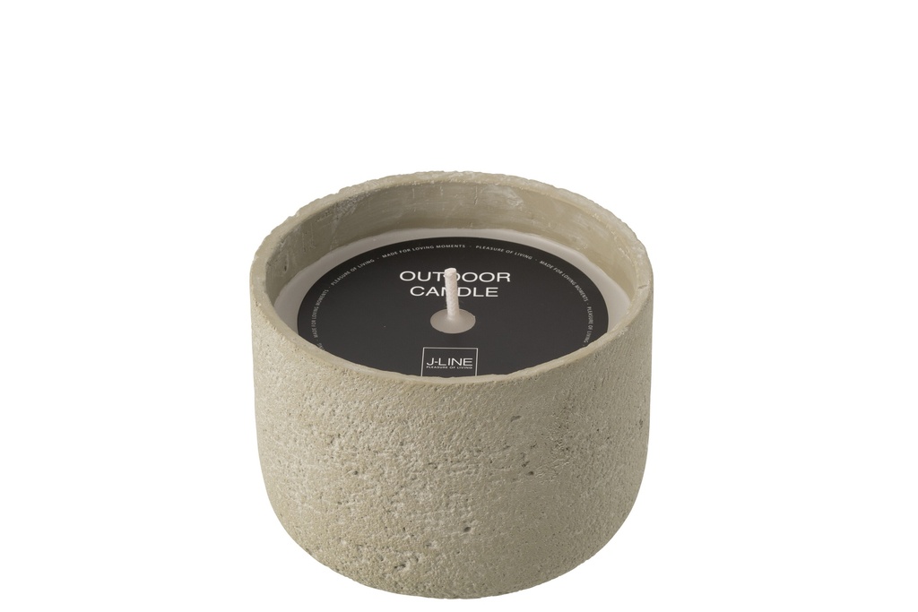 Outdoor Candle 31H Round Paraffin