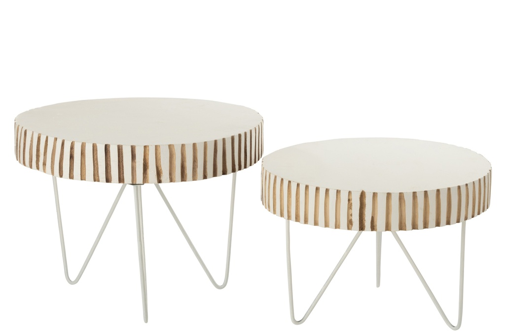 Ensemble de 2 tables en bois Ying
