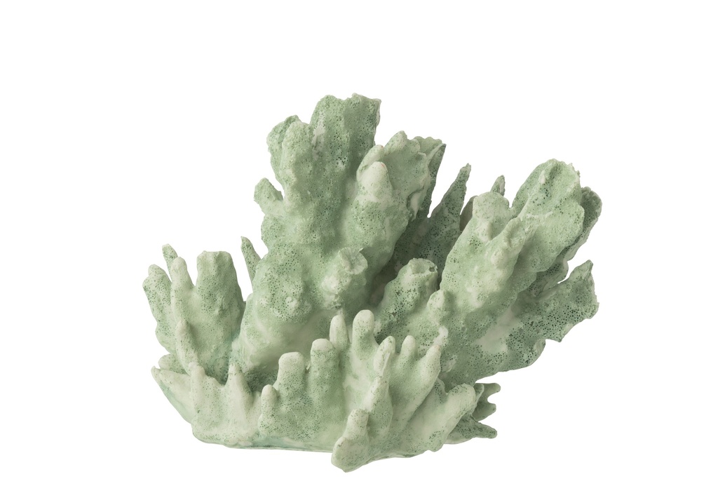 Coral Polyresin Mint Green Large