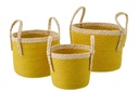 Set Of 3 Basket With Handles