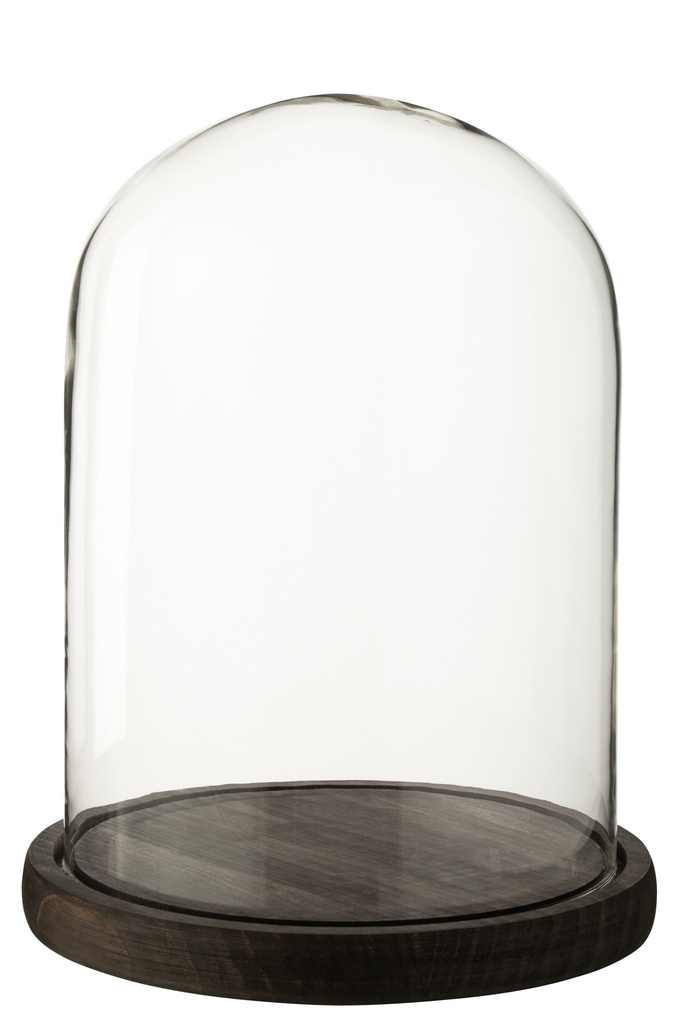 Decorative Bell Jar Glass Dark
