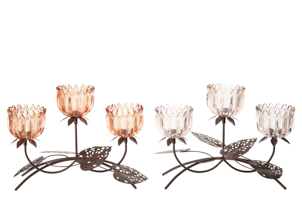 Tealight Holder Flower Iron Light