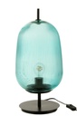 Lampe de table Oasis en verre bleu