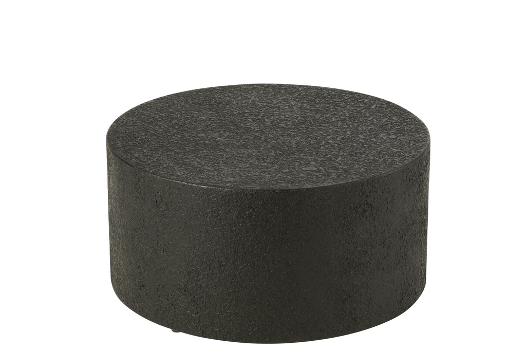 Coffee Table Cylinder MDF Black