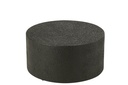 Coffee Table Cylinder MDF Black