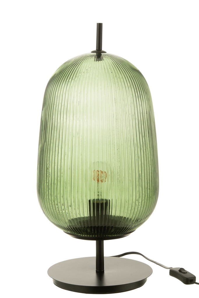 Lampe de table Oasis en verre vert