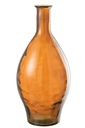 Vase haut en verre marron