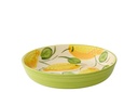 Plate Deep Lemon Ceramic Yellow/Green