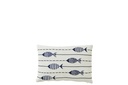 Cushion Fish Cotton White/Blue
