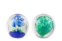 Paperweight Ball Glass Blue/Green Small