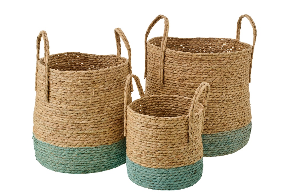 Set Of 3 Basket With Handles