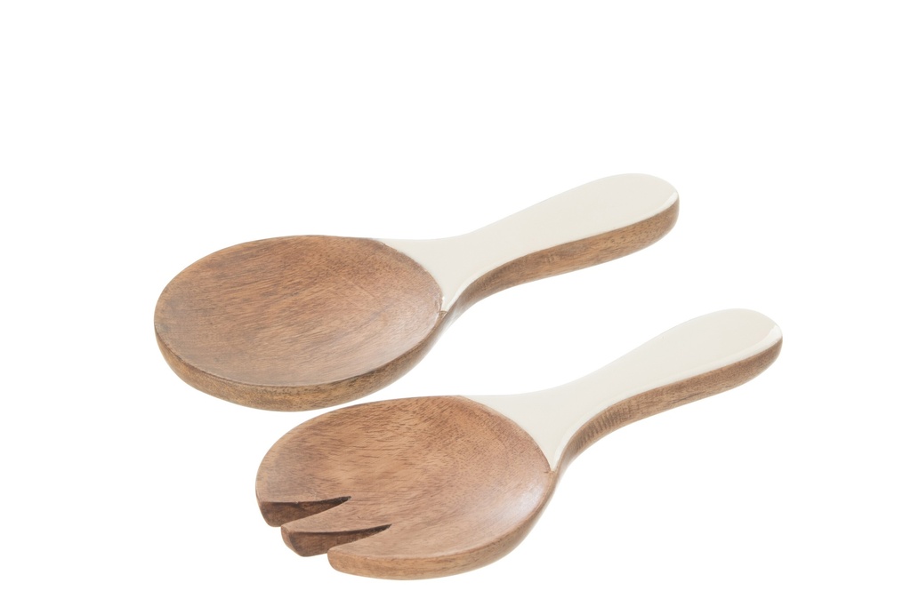 [34500] Serveurs Salas Kos Wood Marron/Blanc