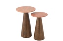 Set Of 2 Side Table Round
