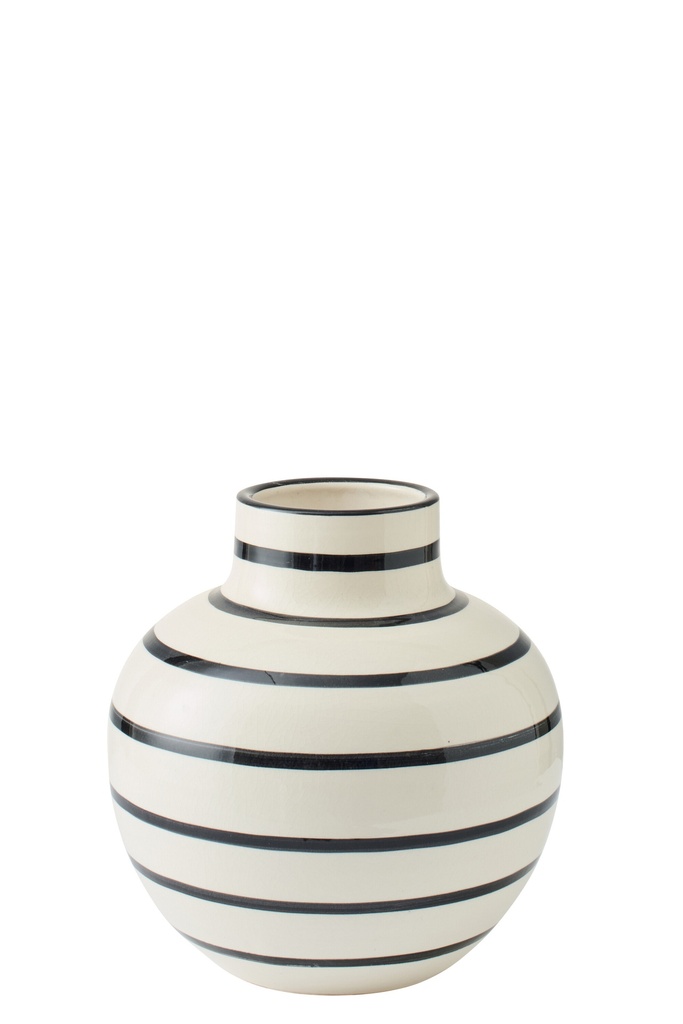 Vase Ceramic Black/White
