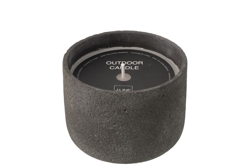 Outdoor Candle 47H Round Paraffin