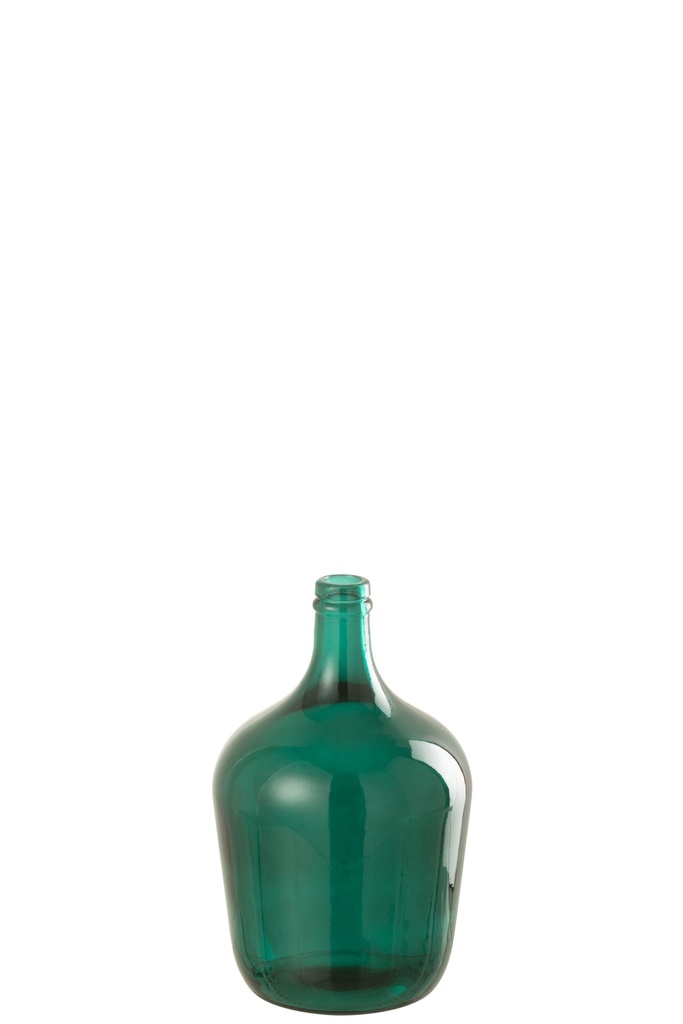 Vase Bouteille Verre Vert