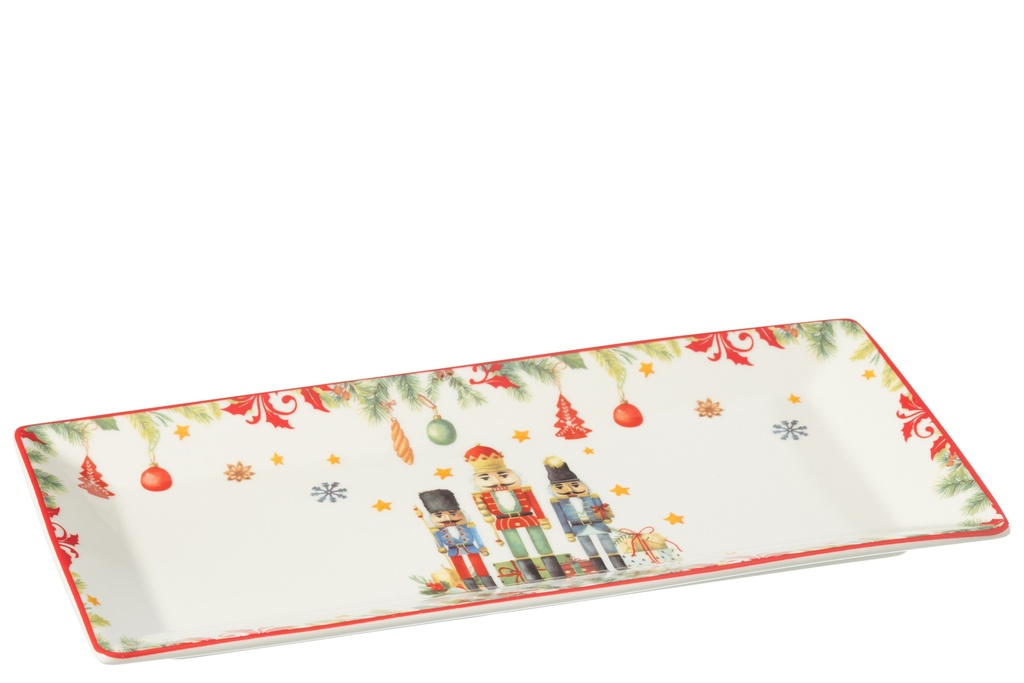 Plate Rectangle Nutcracker Giftbox Ceramices
