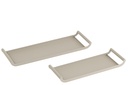 Set Of 2 Trays Rectangle Metal