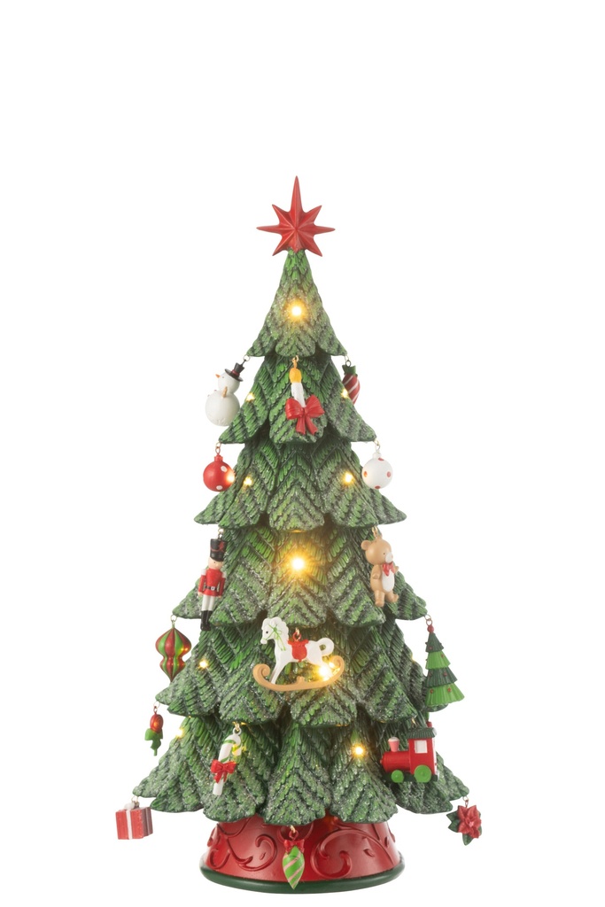 Xmas Tree Led Ornaments Resin