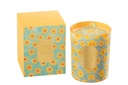 Scented Candle Flowers Azure/Yellow Large-70