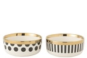 Bowl Dot/Strip Ceramic Mix Assortment
