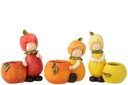 Kid Planter Lemon/Orange/Apple Polyresin Mix