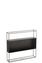 Shelf Seen Metal/Glass Black