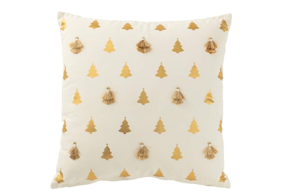 Cushion Christmas Trees Tassels Cotton