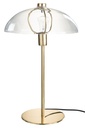 Lampe de table Jeff Métal/Verre Transparent/Doré