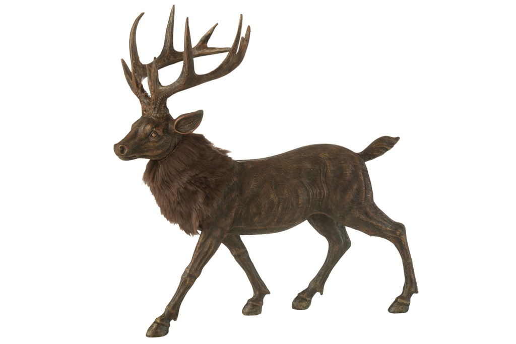 Deer Fur Resin Brown Large