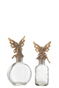 Bottles Deco Fairy Metal/Glass Gold