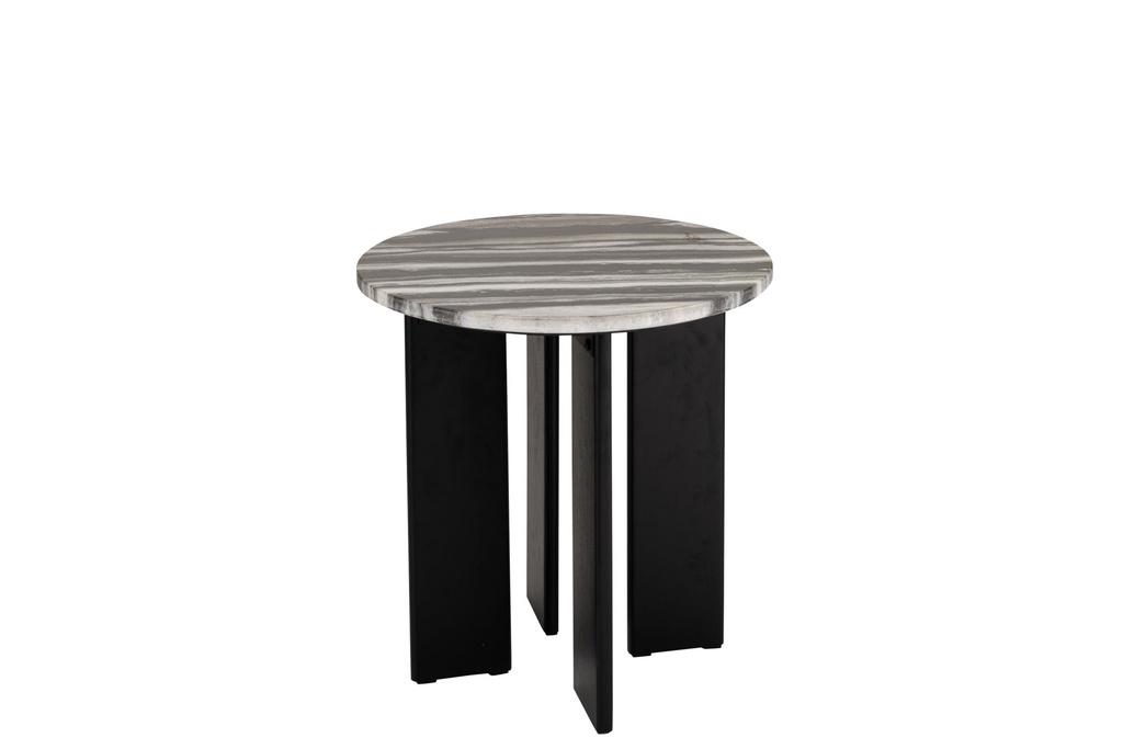 Side Table Mathilde Marble Black/Grey