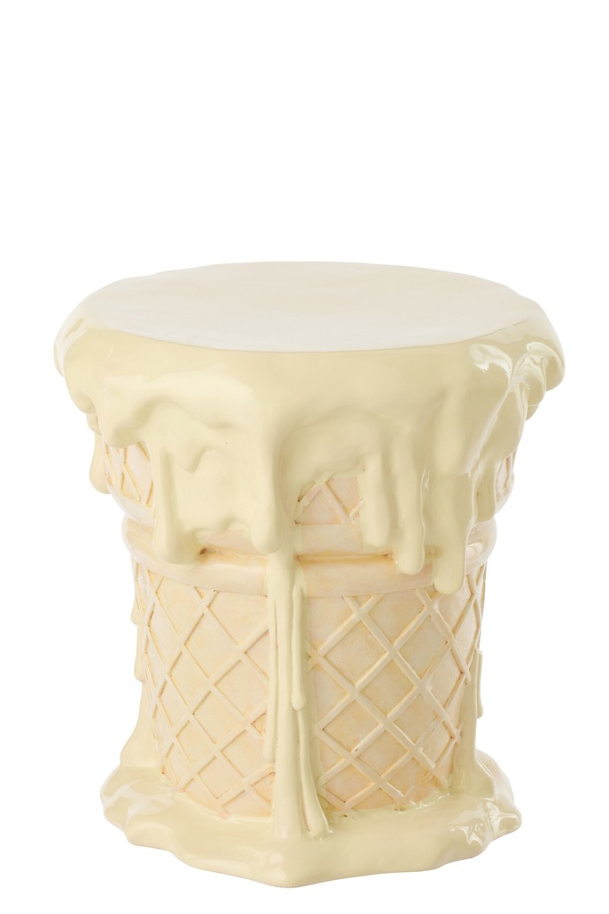 Side Table Ice Cream Polyresin