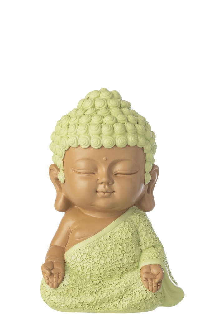 Monk Zen Polyresin Mint Green