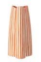 Vase Striped Ceramic Off-White/Orange Large