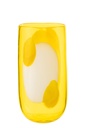 Vase Mona Glass Transparent/Yellow Small