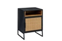 Side Table With Cane Panels
