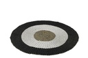 Rug Polypropylene White/Black Small
